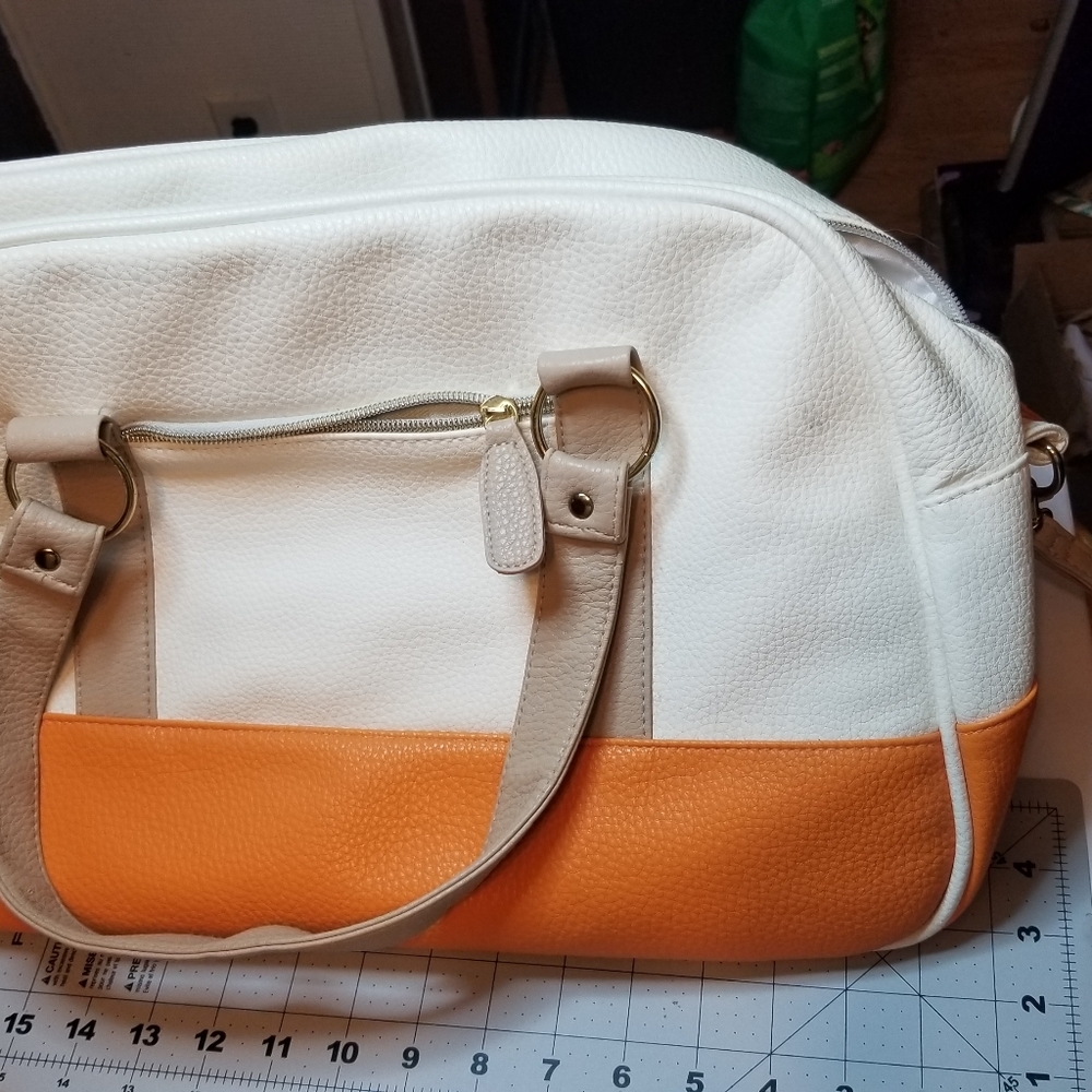 NB diaper bag leather shoulder bag NWT  .